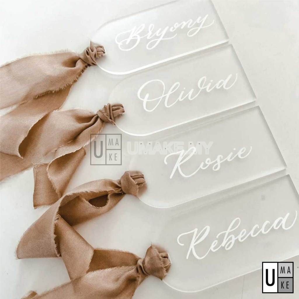 Acrylic Wedding Place Cards (10pcs)