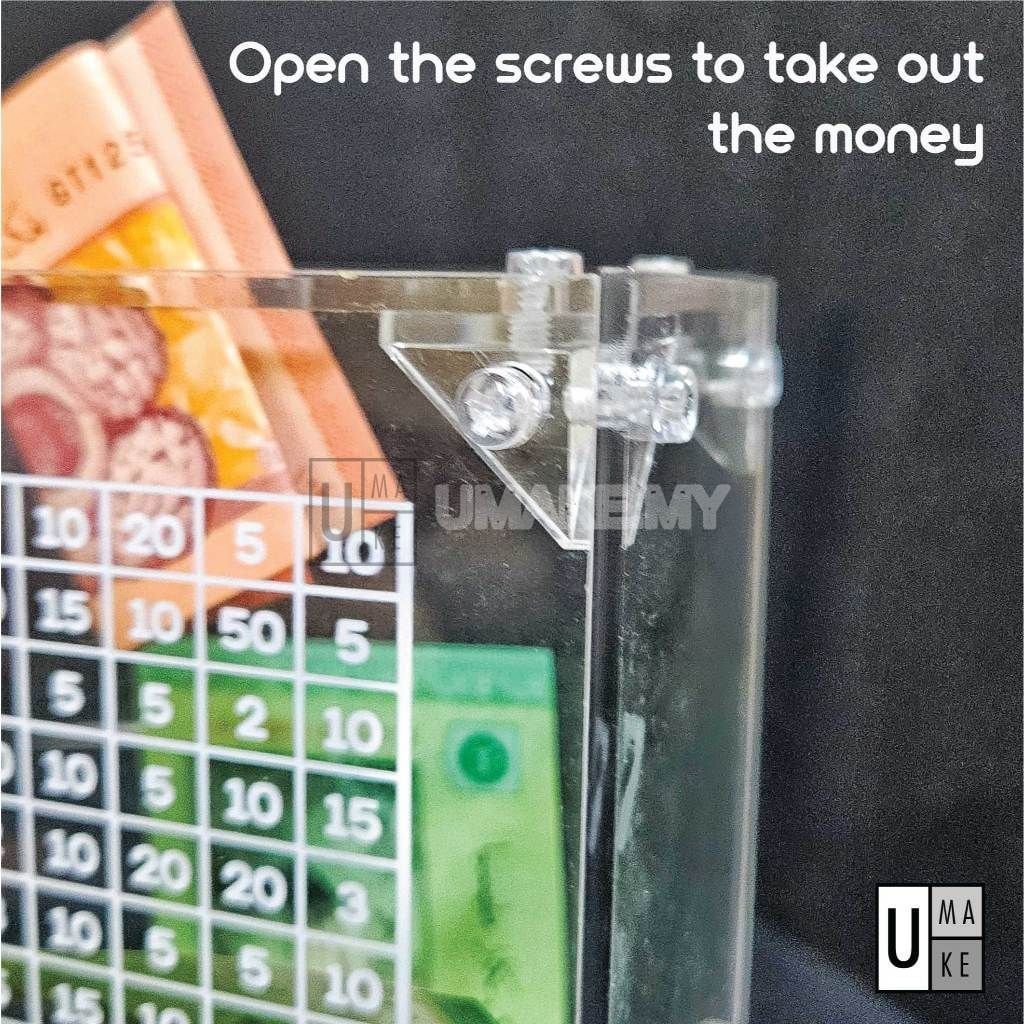 Acrylic Piggy Bank with Counter