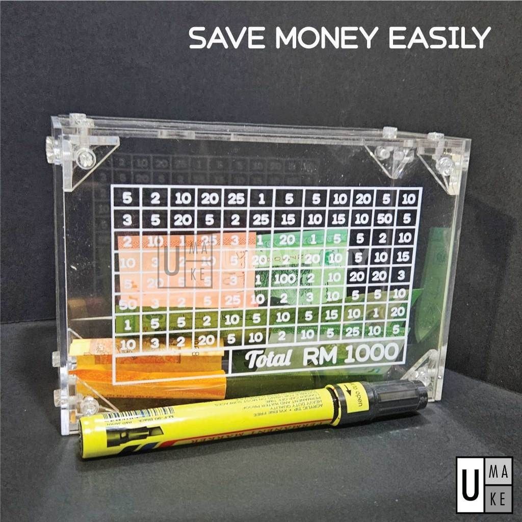 Acrylic Piggy Bank with Counter