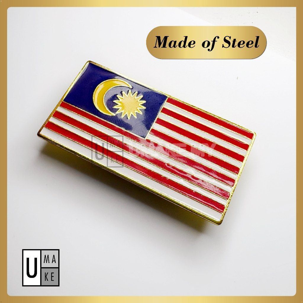 Metal Malaysia Flag Badge (KPM 2025 Spec)