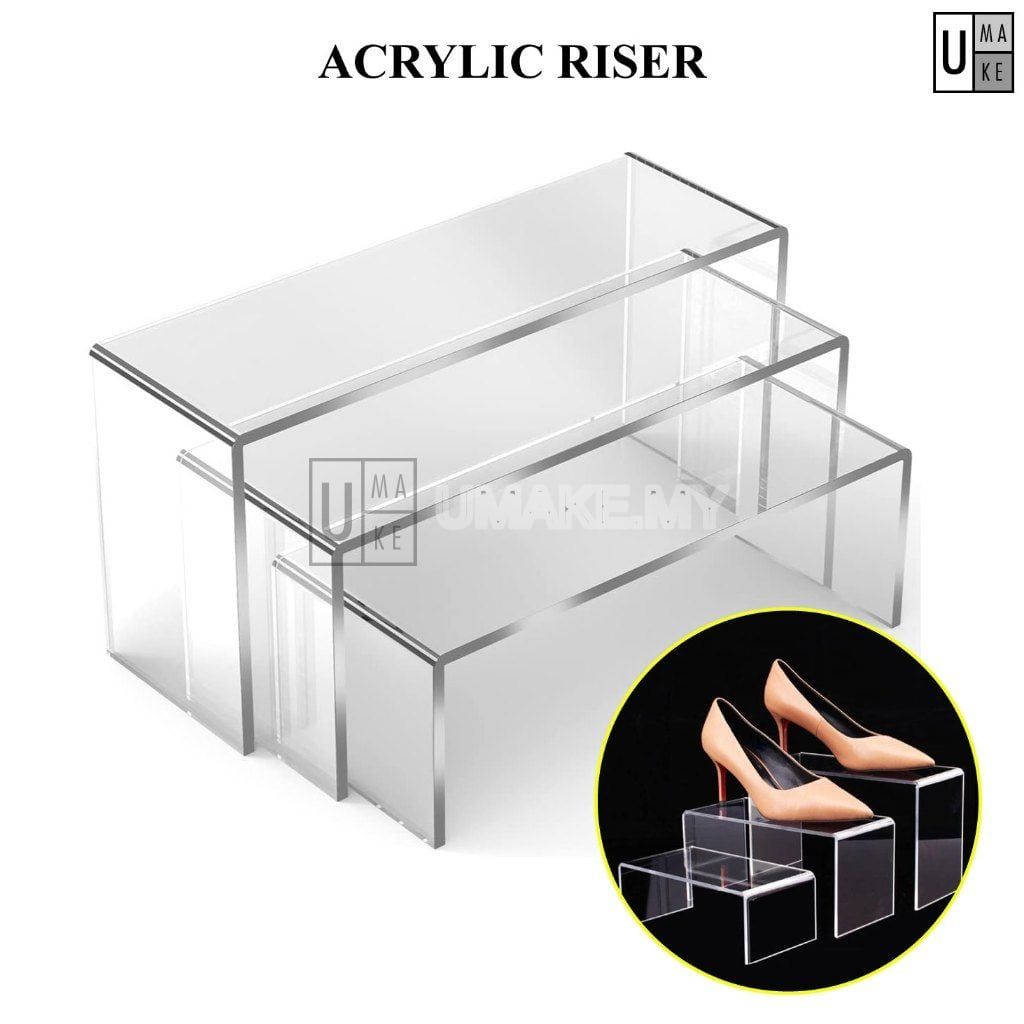 Acrylic Shoe Display Stand Set (S/M/L)