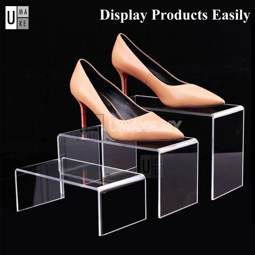 Acrylic Shoe Display Stand Set (S/M/L)