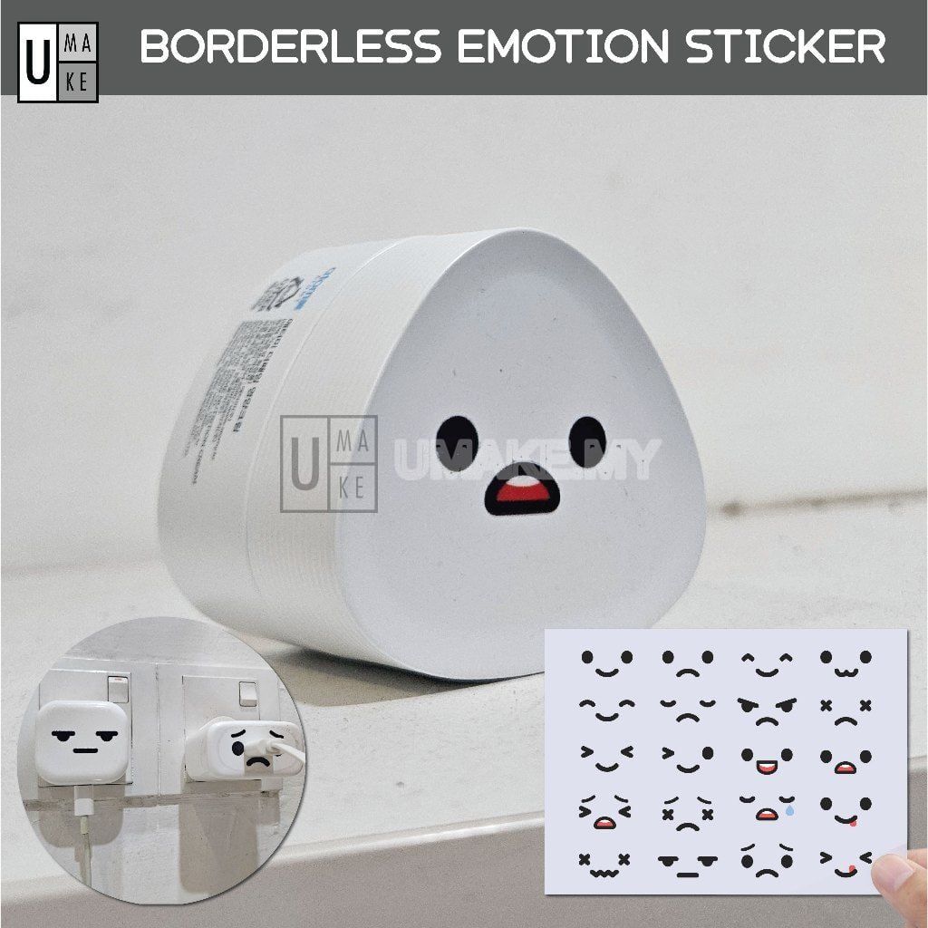 Kawaii Emoji Switch Sticker Set