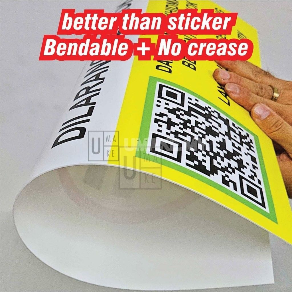 Smoking Zone / Vaping Zone Sign (KKM)