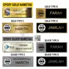 Stainless Steel Epoxy Name Tag (Custom Logo) view 2
