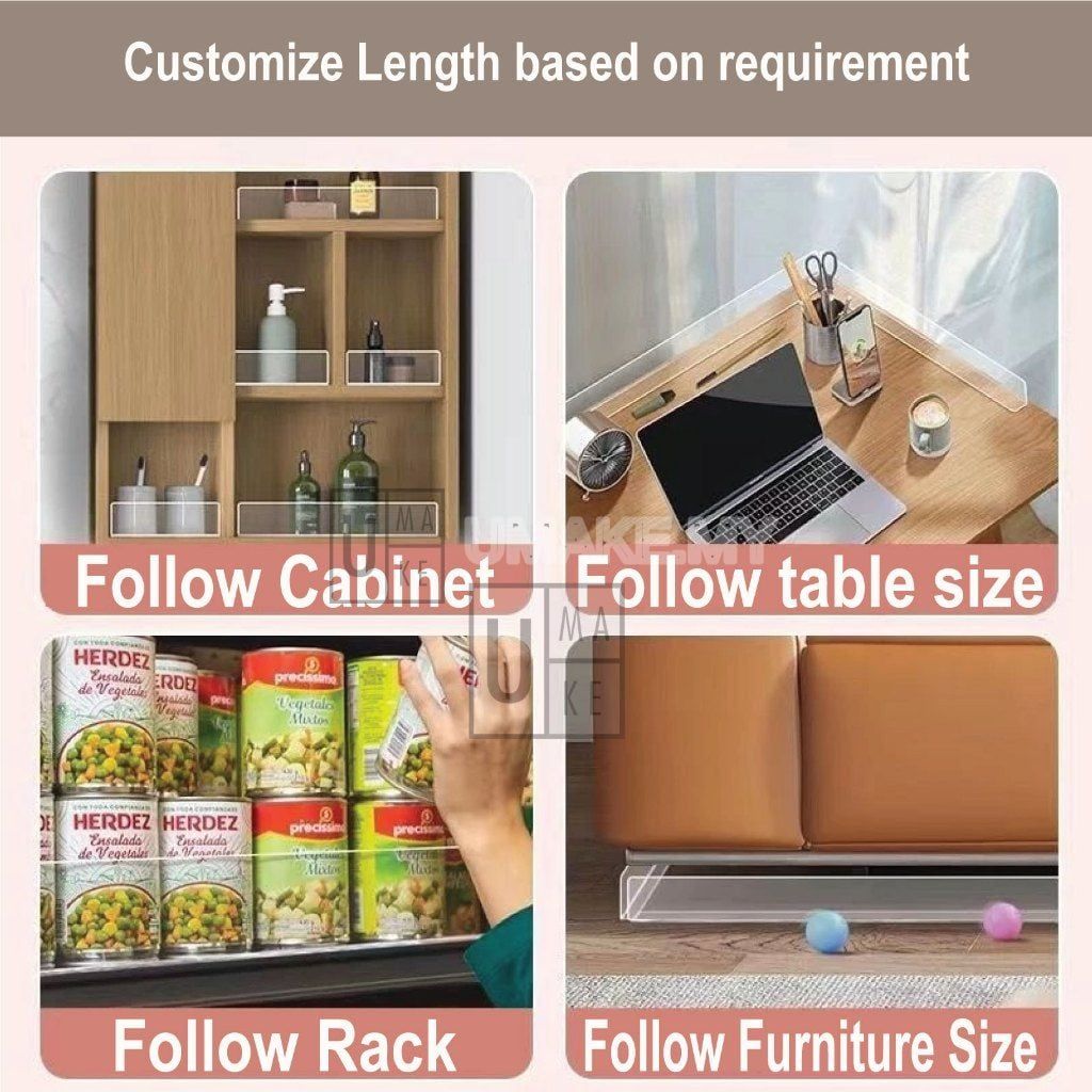 Acrylic Cabinet Shelf Divider