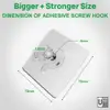 Heavy Duty Adhesive Wall Hook (No Drill) view 3