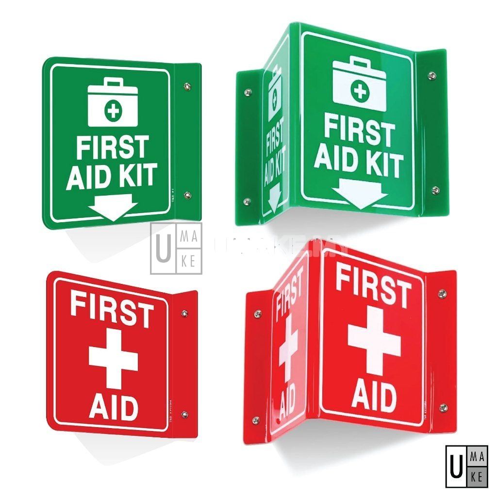 First Aid Projecting Sign (L-Shape / V-Shape)