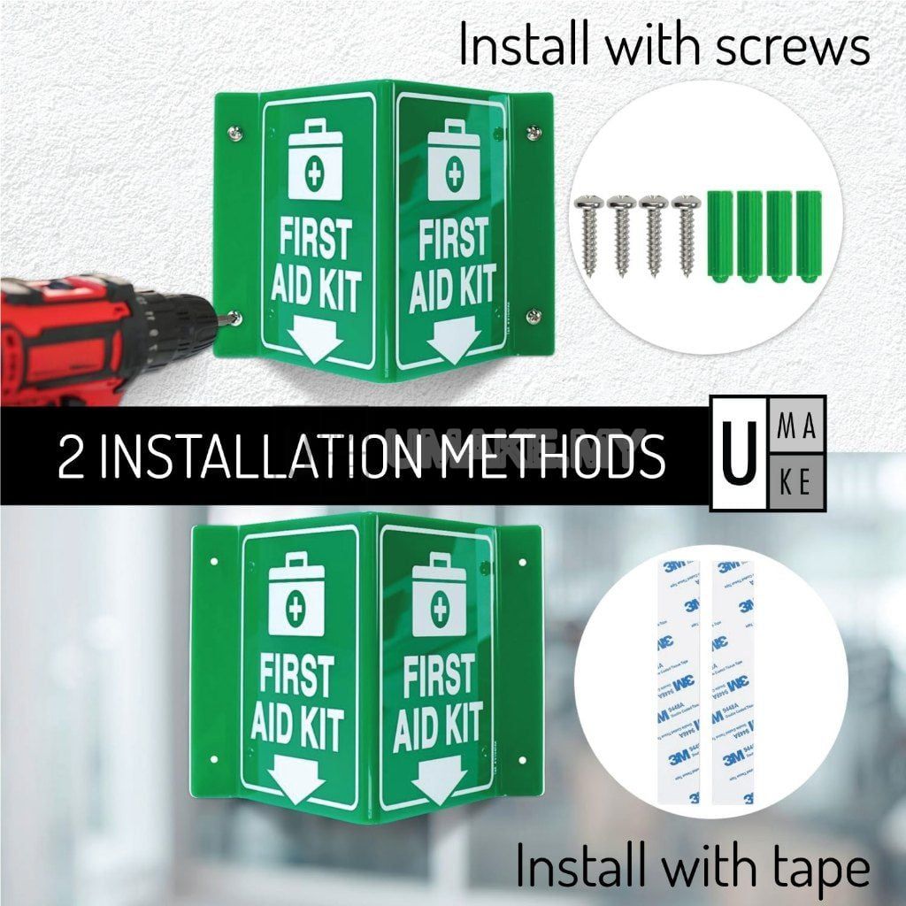 First Aid Projecting Sign (L-Shape / V-Shape)
