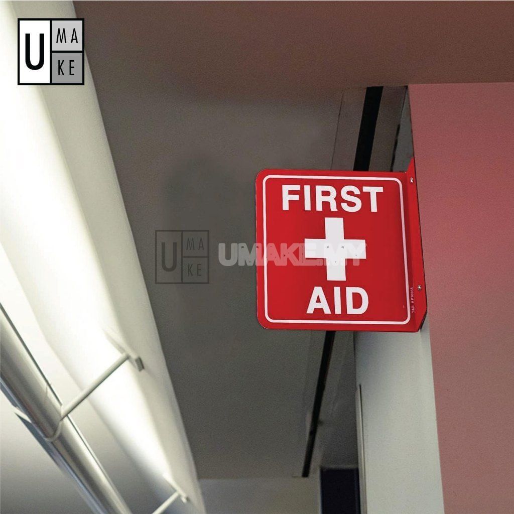 First Aid Projecting Sign (L-Shape / V-Shape)