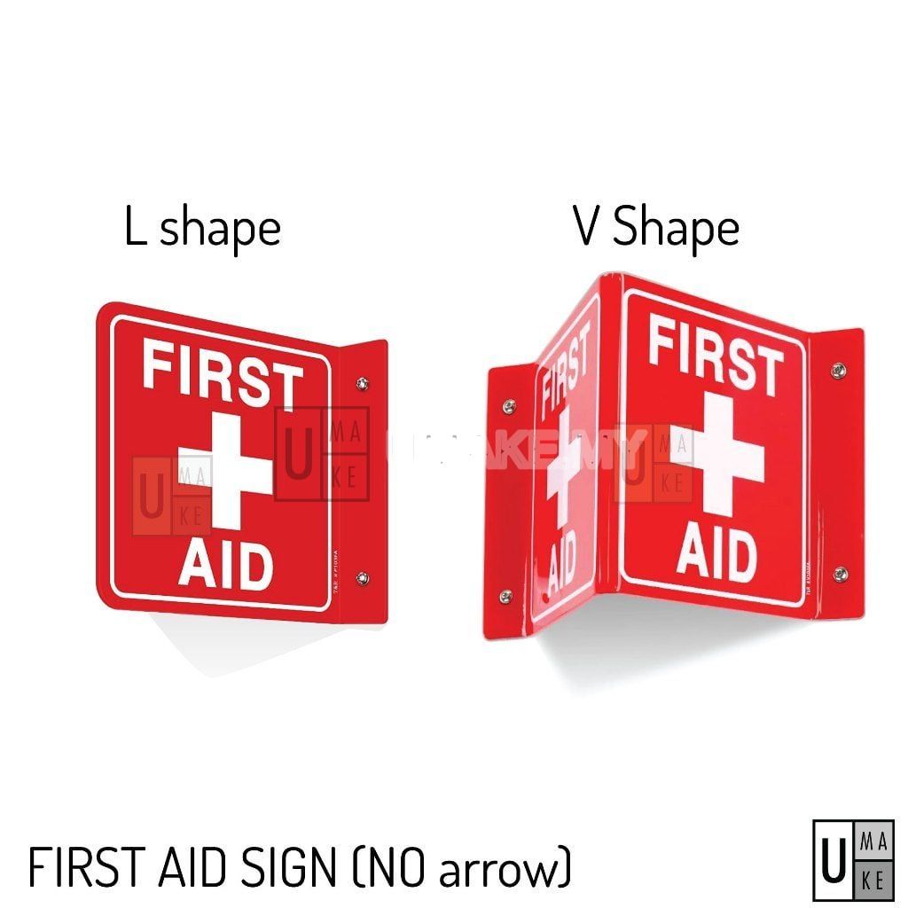 First Aid Projecting Sign (L-Shape / V-Shape)