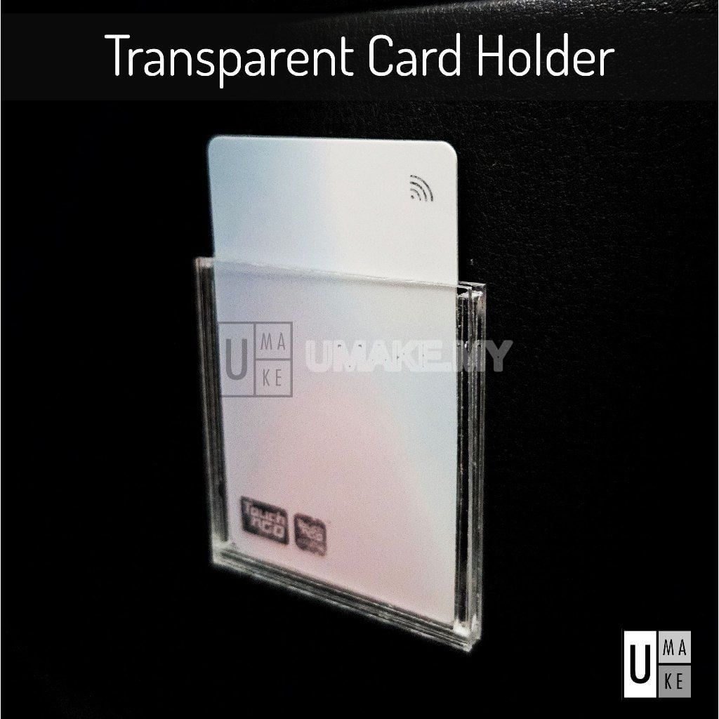 Acrylic Car Access Card Holder