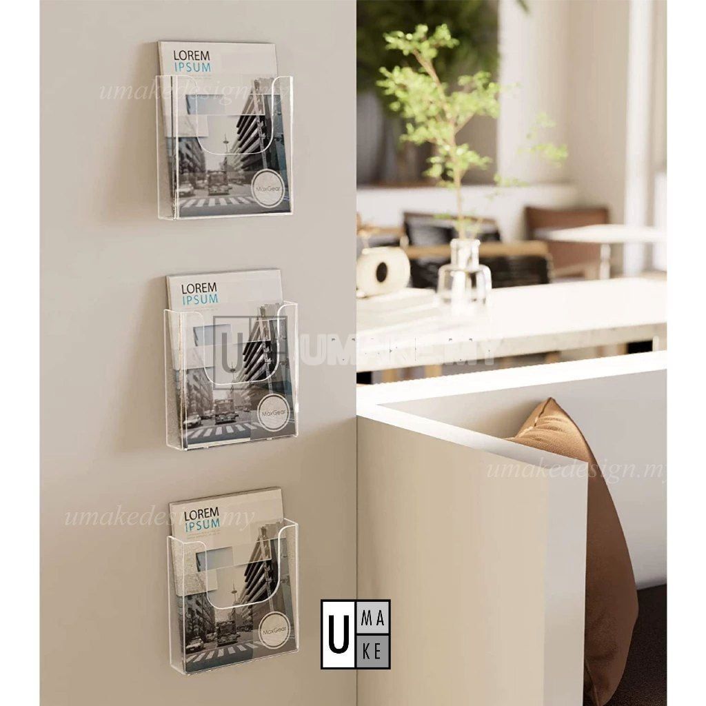 Acrylic Wall Mounted Brochure Holder