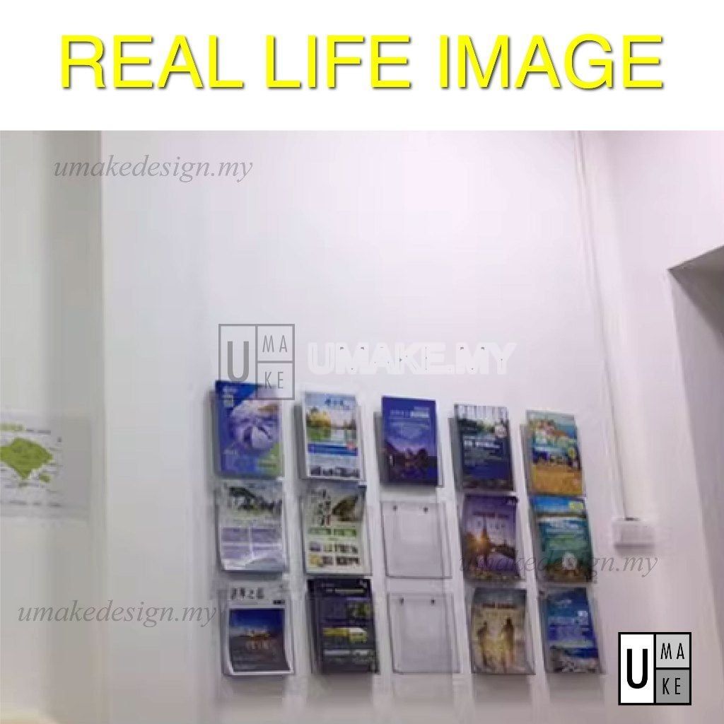 Acrylic Wall Mounted Brochure Holder