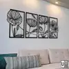 Nordic Matte Black Metal Wall Art view 2