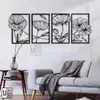 Nordic Matte Black Metal Wall Art view 3