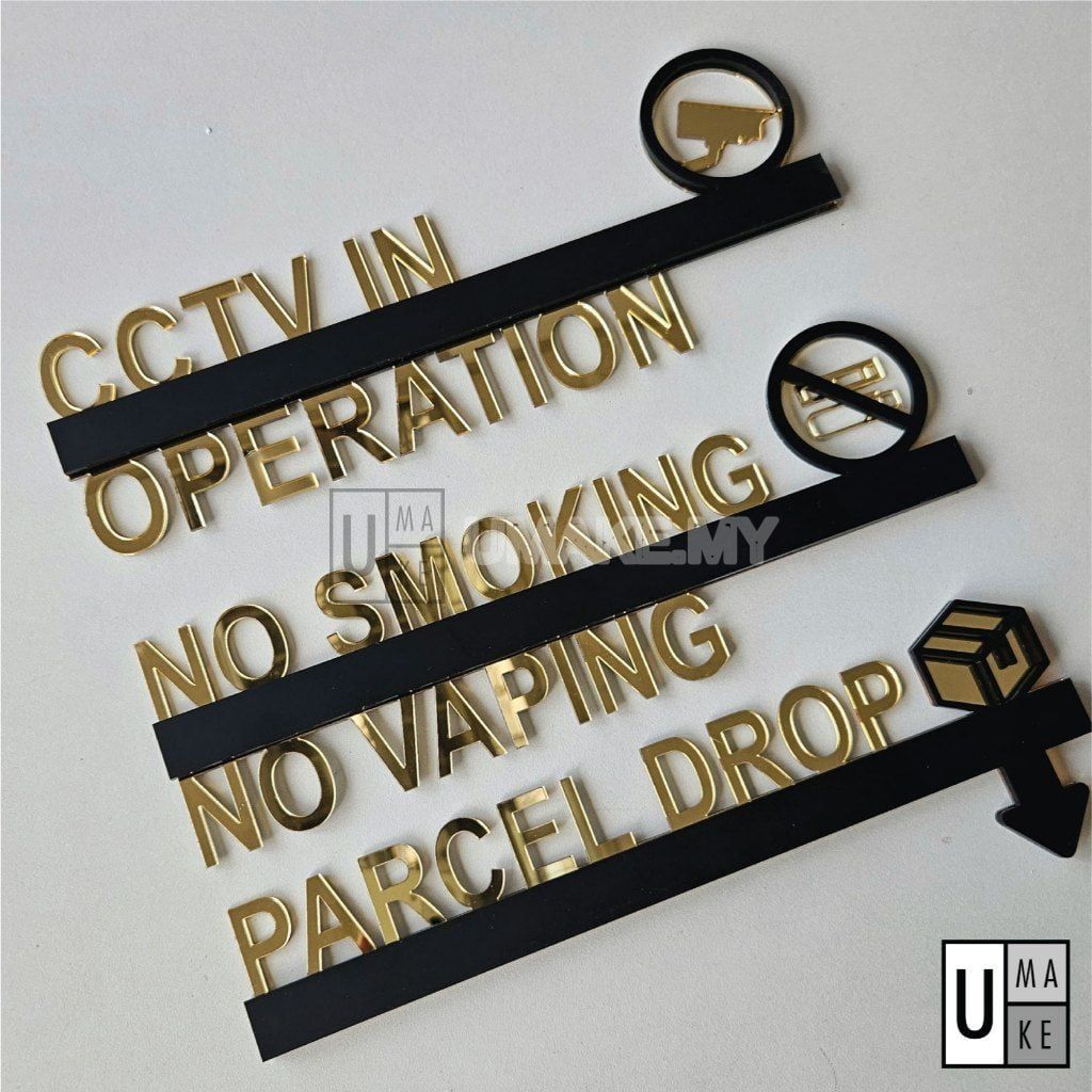 3D Premium Acrylic Signage (Mirror + Matte)