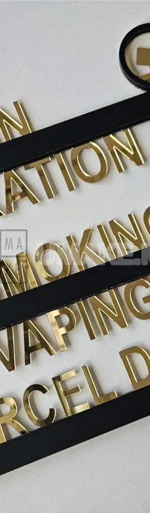 3D Premium Acrylic Signage (Mirror + Matte)