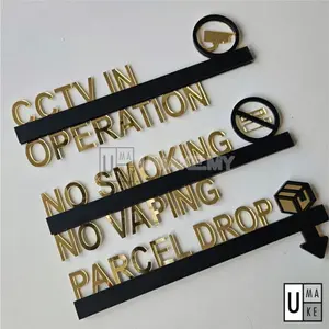 3D Premium Acrylic Signage (Mirror + Matte)