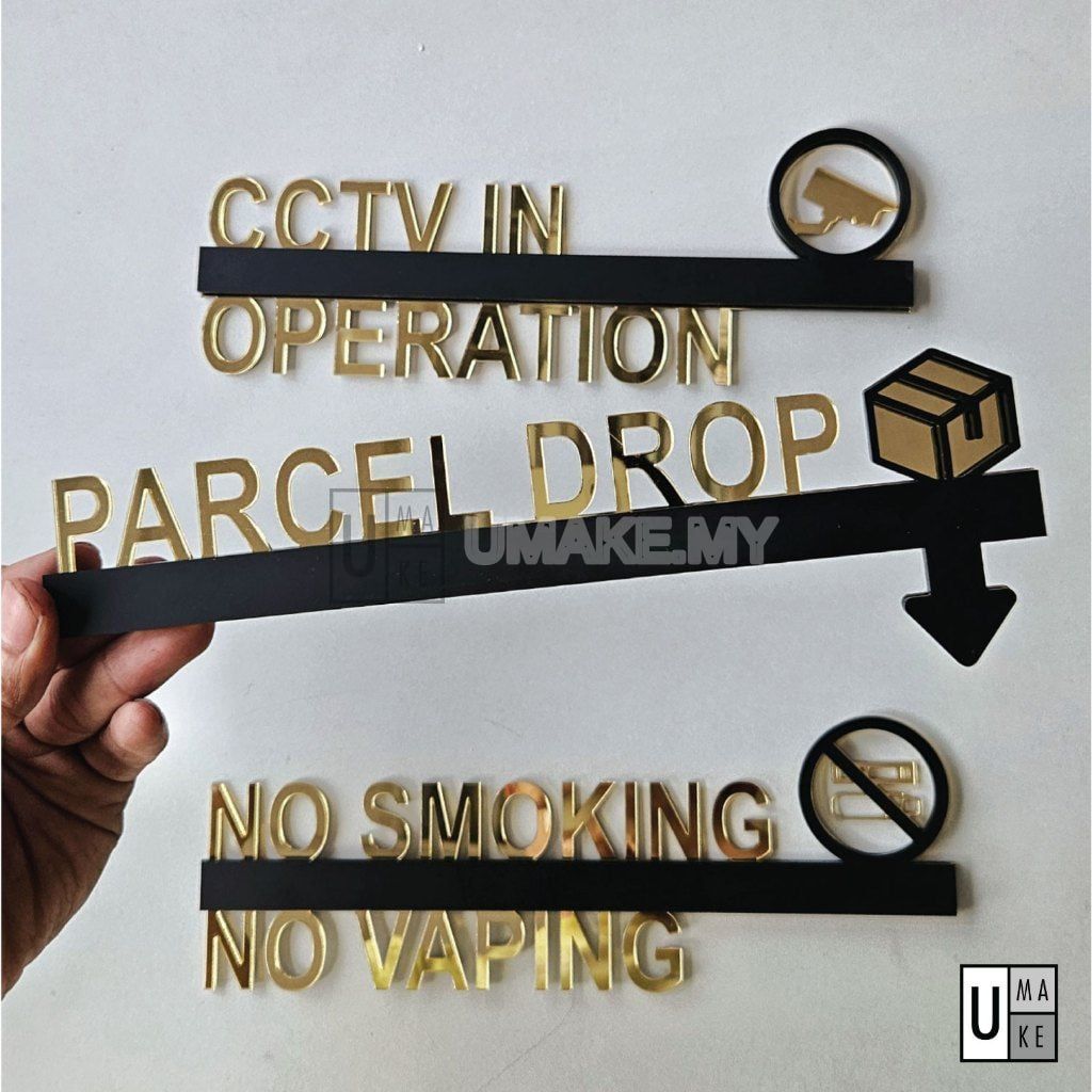 3D Premium Acrylic Signage (Mirror + Matte)