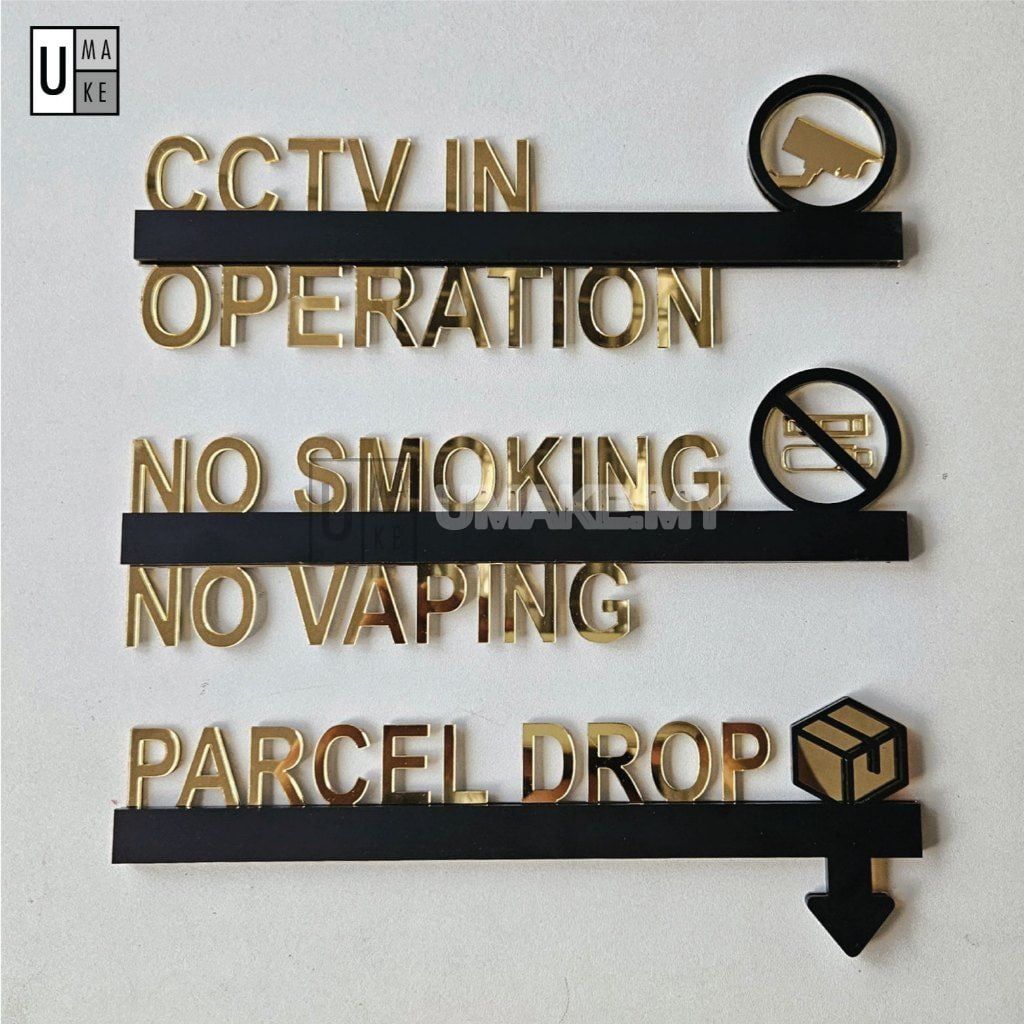 3D Premium Acrylic Signage (Mirror + Matte)