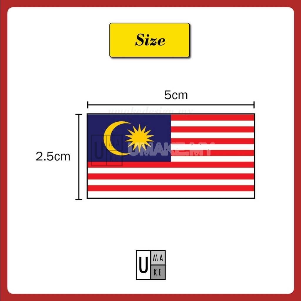 Malaysia Flag Badge — Acrylic (Pin/Magnet)