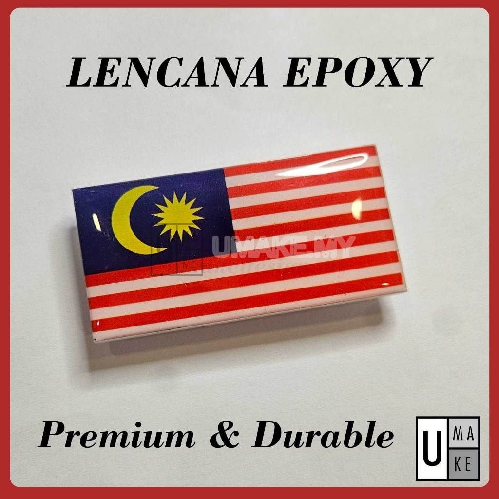 Malaysia Flag Badge — Acrylic (Pin/Magnet)