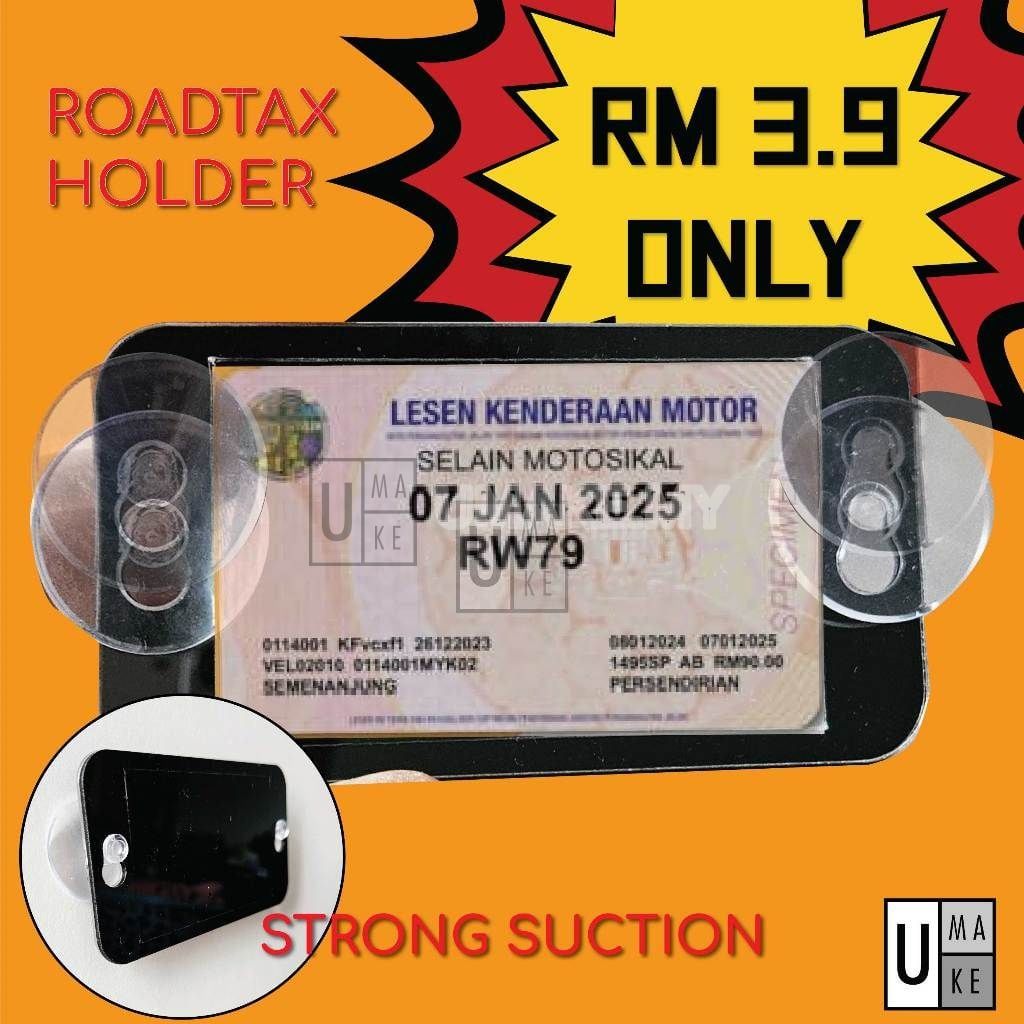 Compact Road Tax Holder (Kids-Safe, No Sharp Edges)