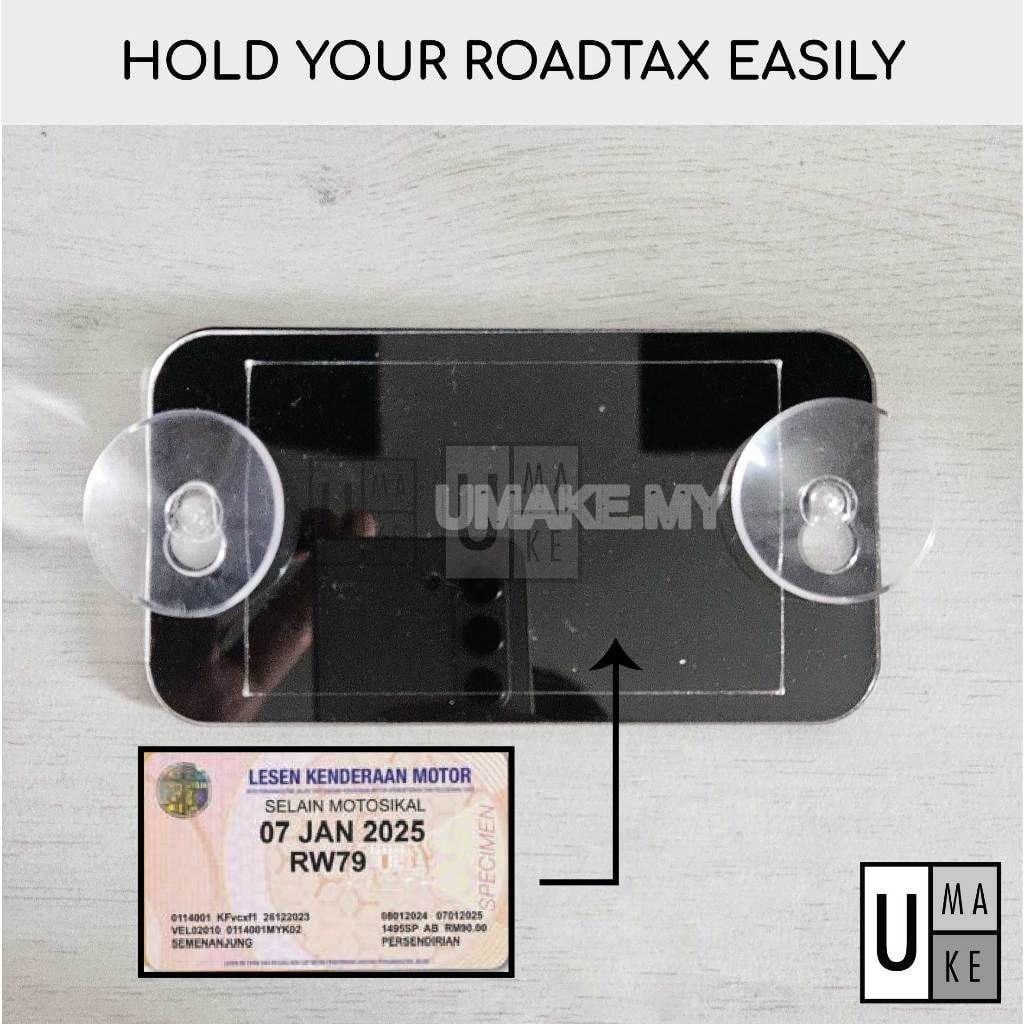 Compact Road Tax Holder (Kids-Safe, No Sharp Edges)