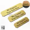 Engraved Stainless Steel Label Plate (Gold/Silver) view 2