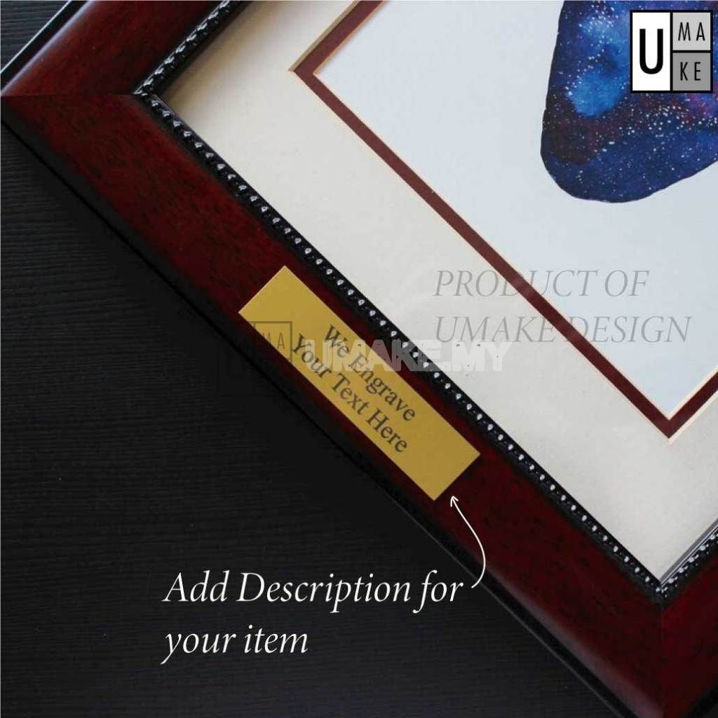 Engraved Stainless Steel Label Plate (Gold/Silver)