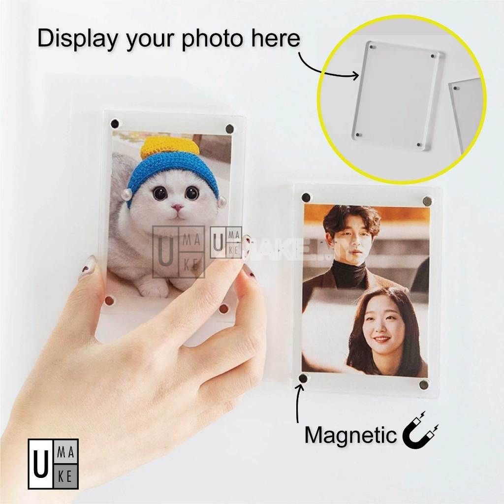 Acrylic Magnetic Fridge Photo Frame