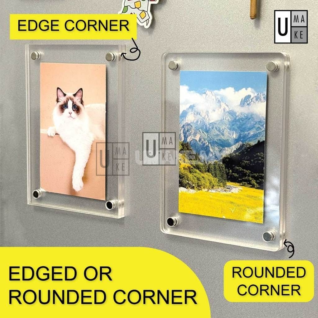 Acrylic Magnetic Fridge Photo Frame
