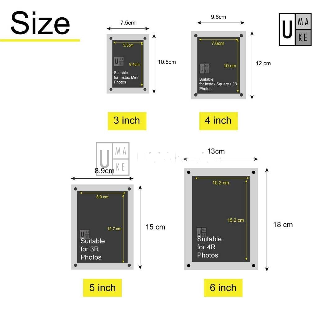Acrylic Magnetic Fridge Photo Frame