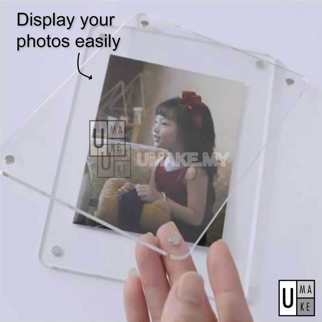 Acrylic Magnetic Fridge Photo Frame