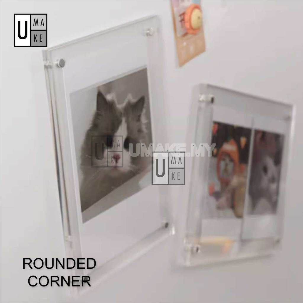 Acrylic Magnetic Fridge Photo Frame