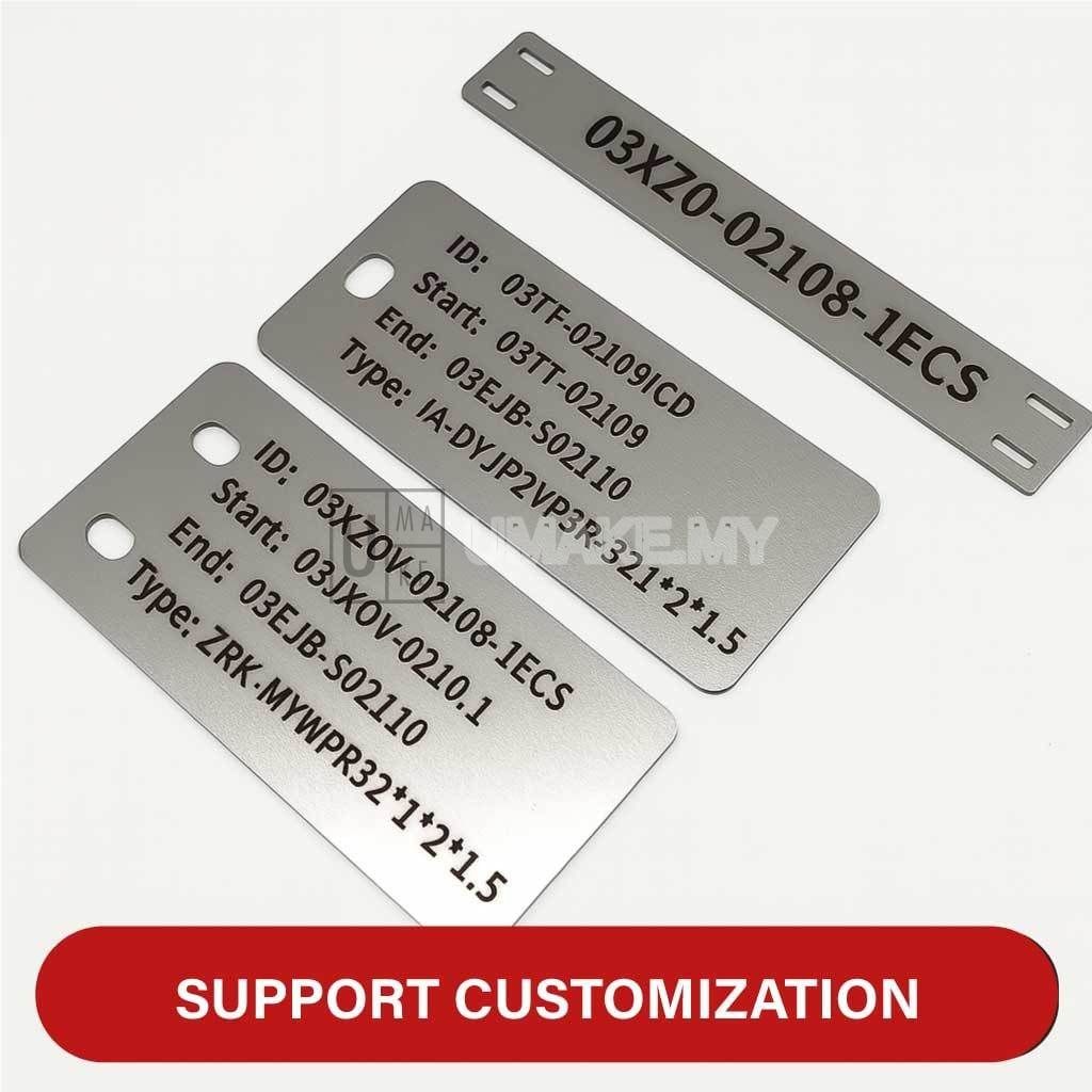 Custom Stainless Steel Laser Engraved Tag