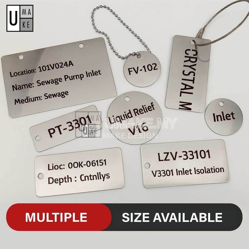 Custom Stainless Steel Laser Engraved Tag