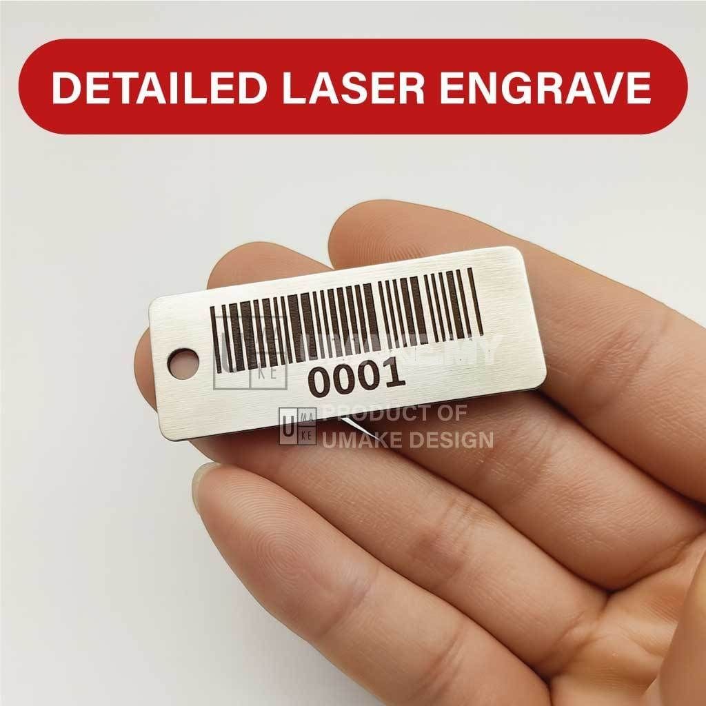 Custom Stainless Steel Laser Engraved Tag