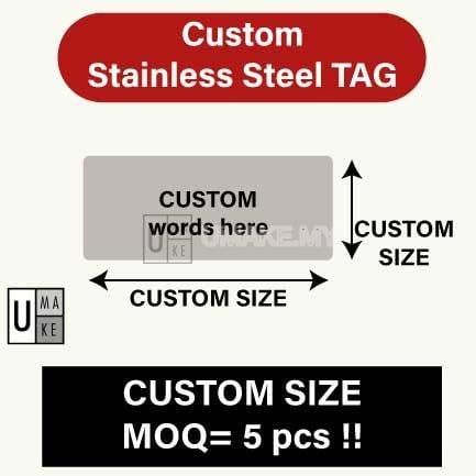 Custom Stainless Steel Laser Engraved Tag