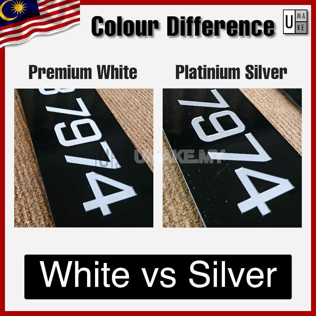 Acrylic 2D Car Number Plate