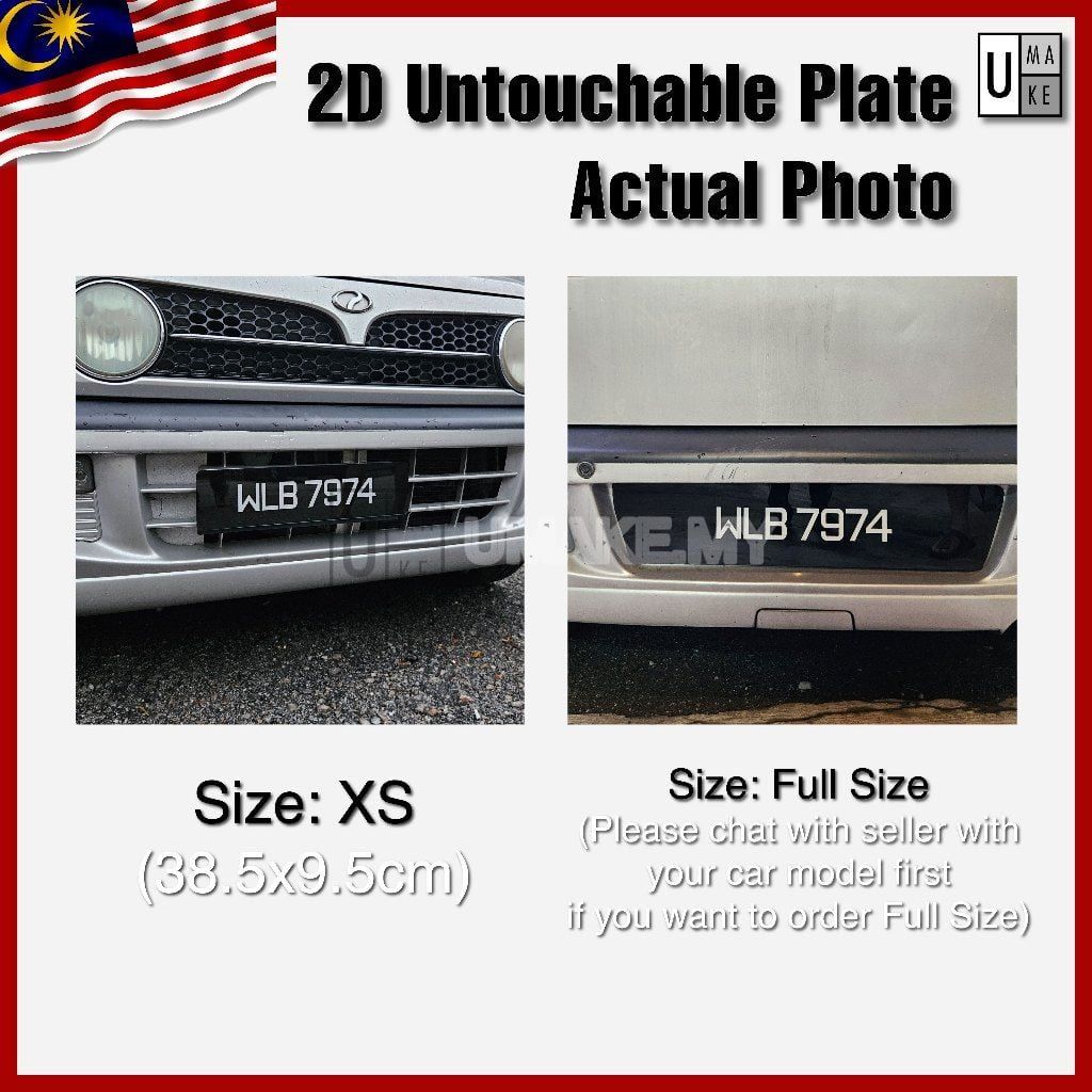 Acrylic 2D Car Number Plate