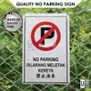 Metal No Parking Sign (Outdoor) view 2