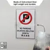 Metal No Parking Sign (Outdoor) view 3