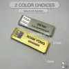 Stainless Steel Name Tag (Custom, Gold/Silver) view 3
