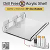 Acrylic Wall Shelf No-Drill (U/L Shape) view 2