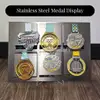 Stainless Steel Medal Display Frame view 2