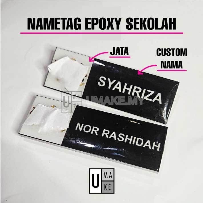 Epoxy Name Tag with Jata Logo (75x25mm)