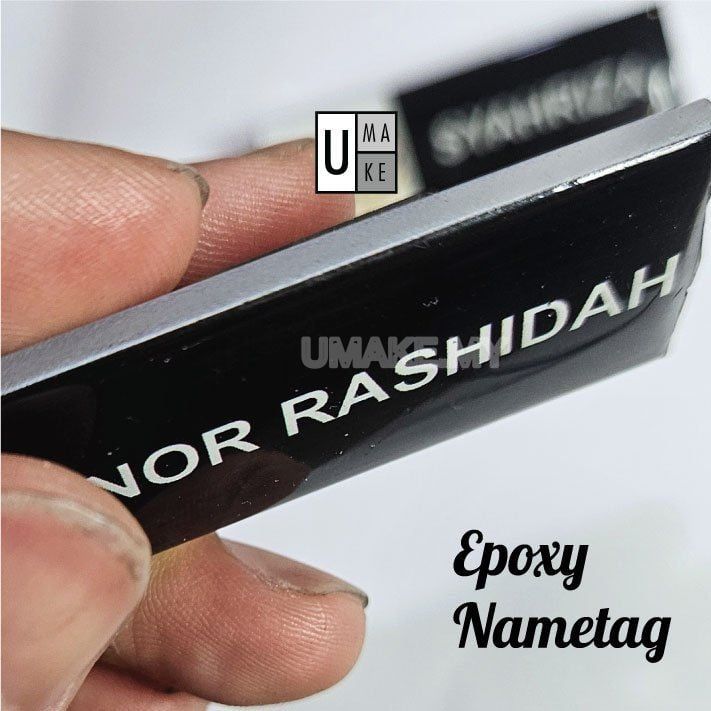 Epoxy Name Tag with Jata Logo (75x25mm)