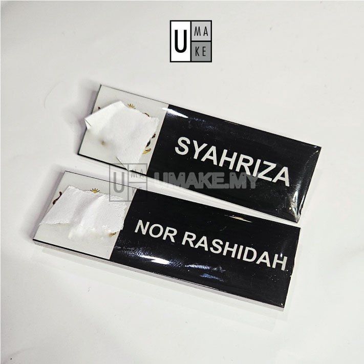 Epoxy Name Tag with Jata Logo (75x25mm)